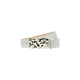 White Croc Embossed