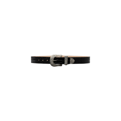 Black Croc Embossed