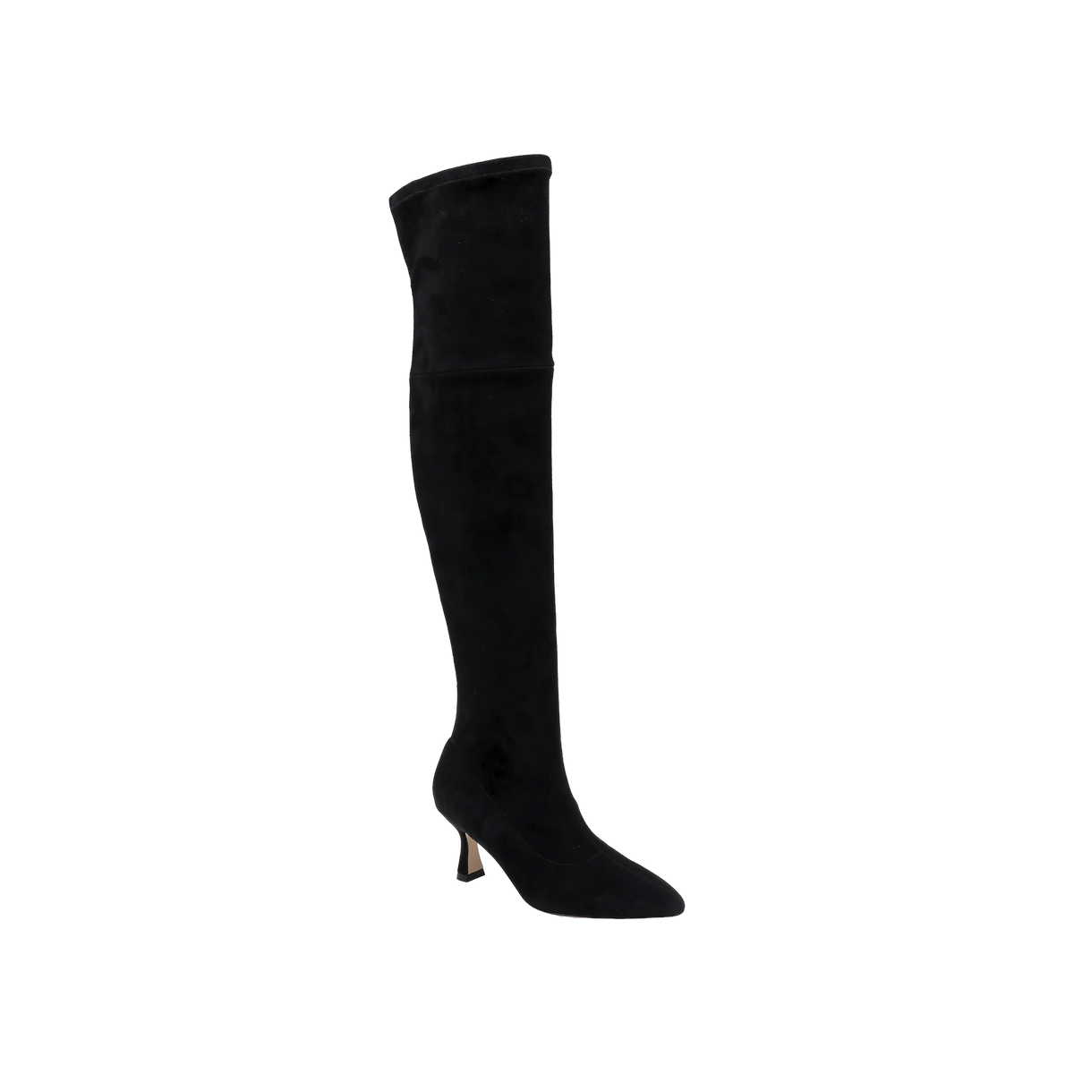 Black Stretch Suede