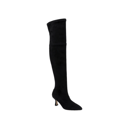 Black Stretch Suede