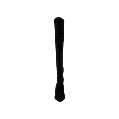 Black Stretch Suede
