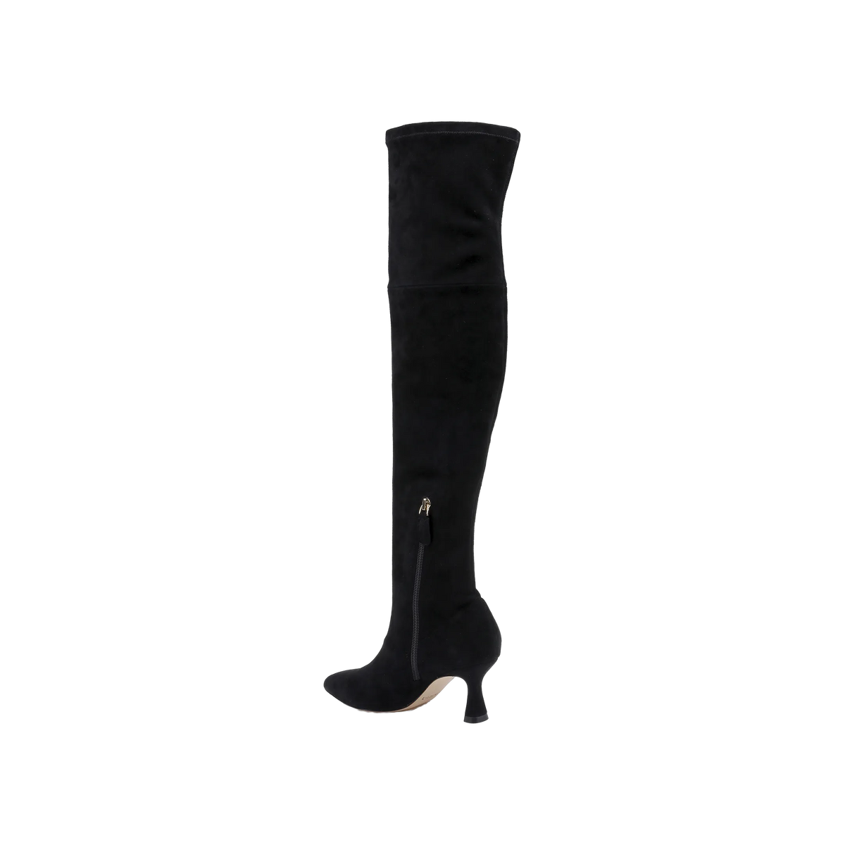 Black Stretch Suede