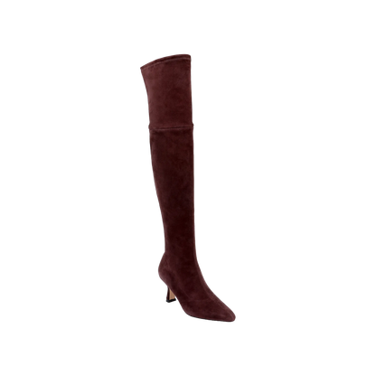 Deep Mahogany Stretch Suede