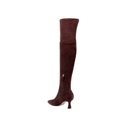 Deep Mahogany Stretch Suede