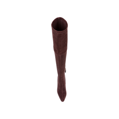 Deep Mahogany Stretch Suede
