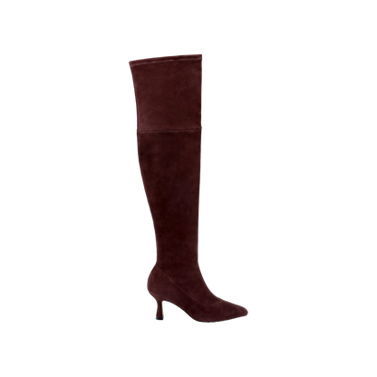 Deep Mahogany Stretch Suede