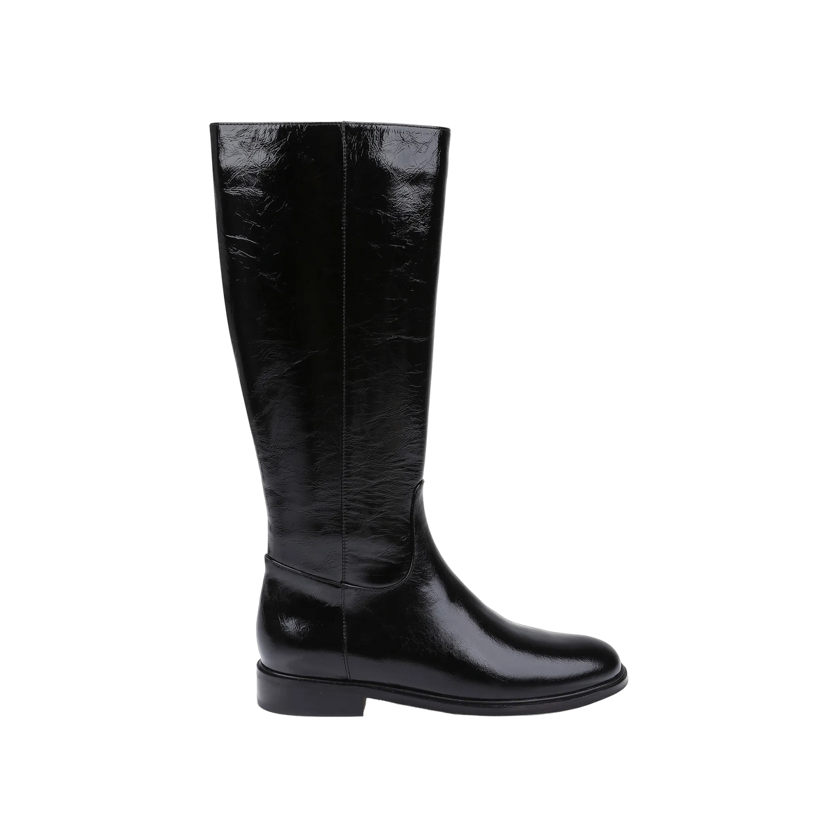 Black Crinkle Patent