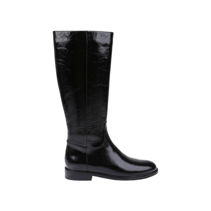 Black Crinkle Patent