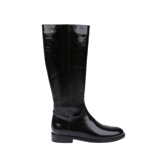 Black Crinkle Patent