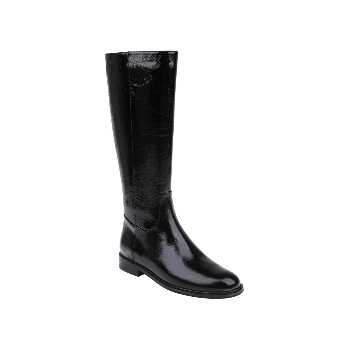 Black Crinkle Patent