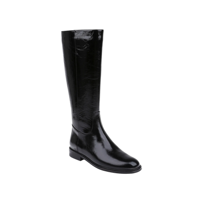 Black Crinkle Patent