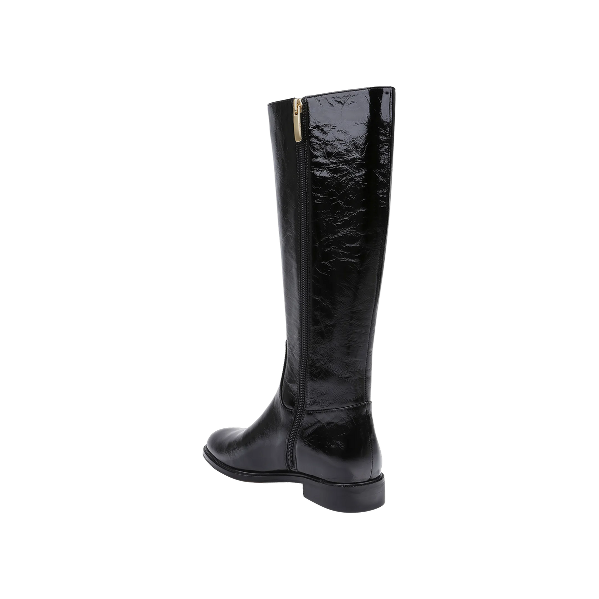 Black Crinkle Patent