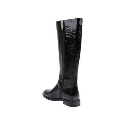 Black Crinkle Patent
