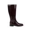 Burgundy Croc Embossed