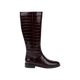 Burgundy Croc Embossed