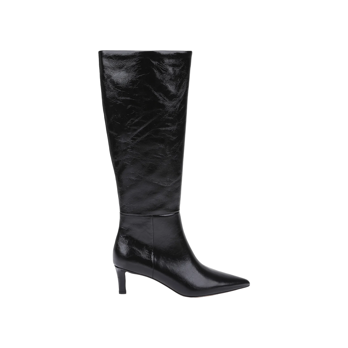 Black Crinkle Patent