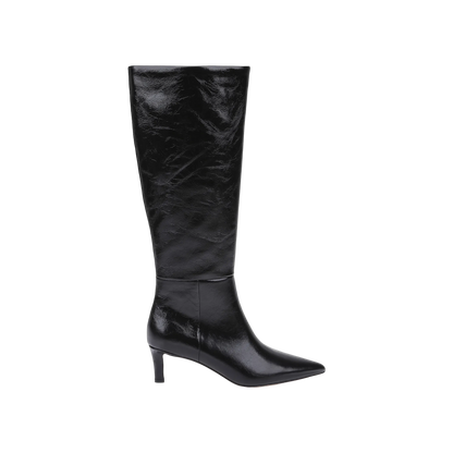 Black Crinkle Patent