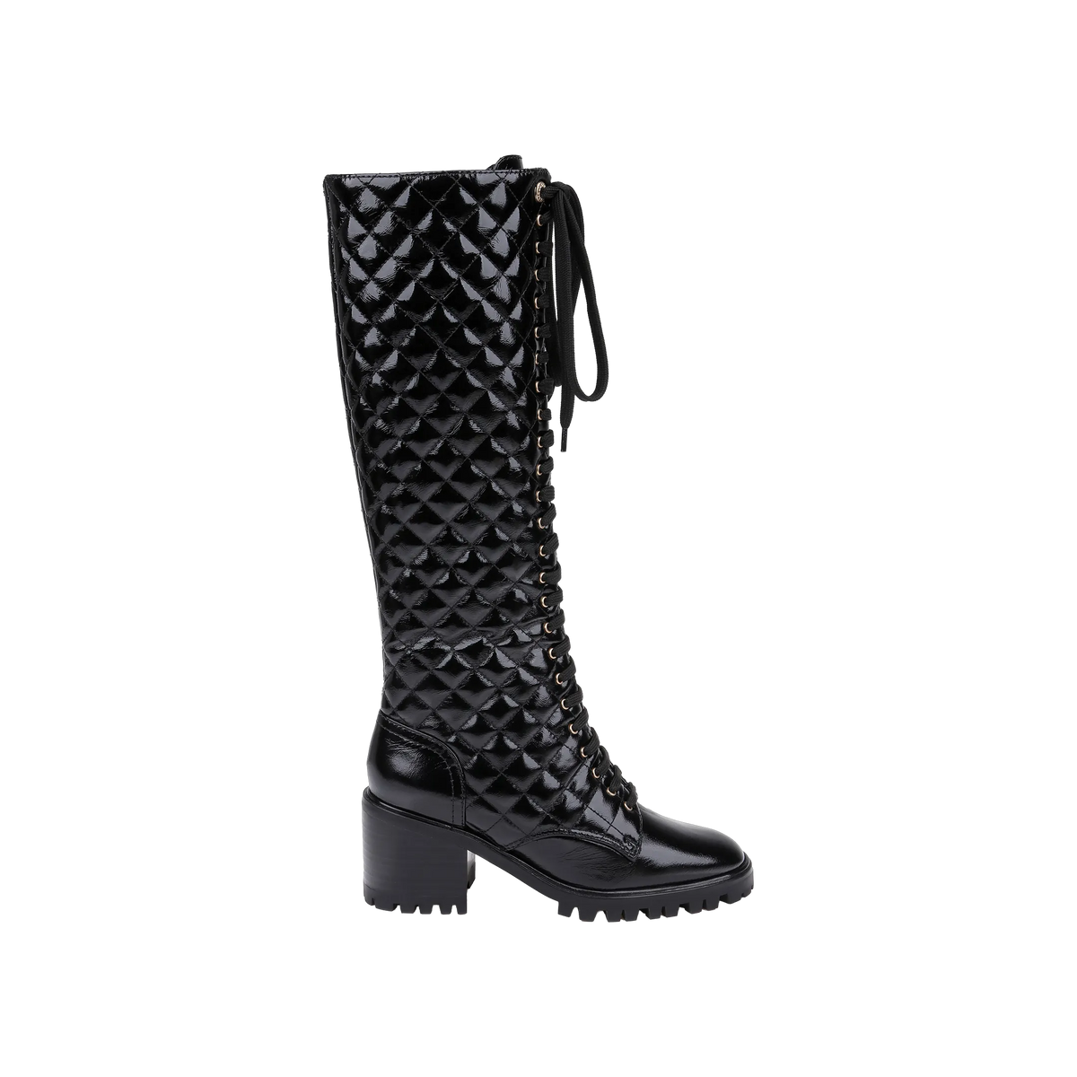 Black Crinkle Patent