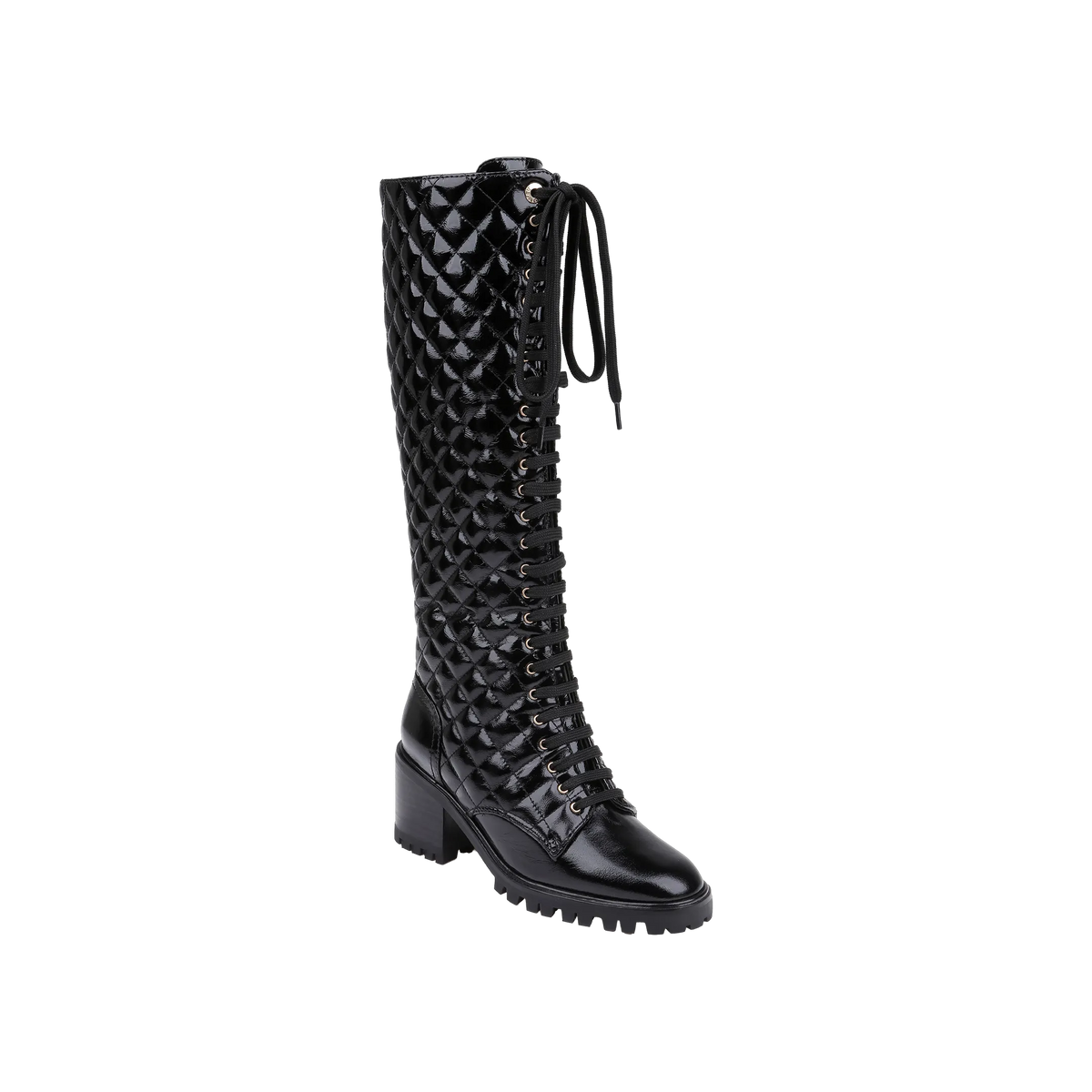 Black Crinkle Patent