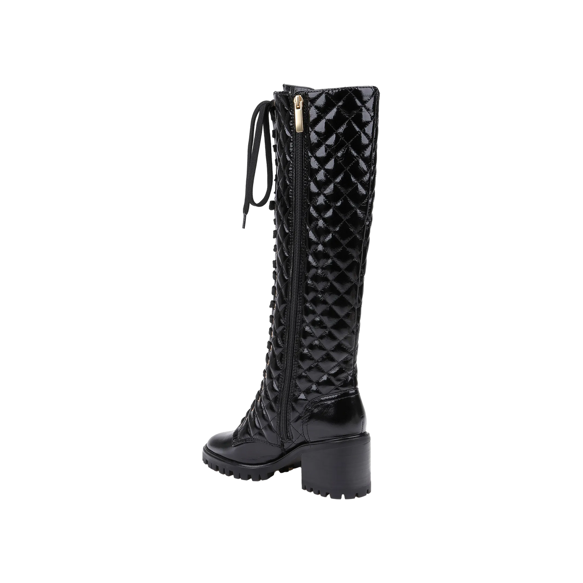 Black Crinkle Patent