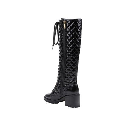 Black Crinkle Patent