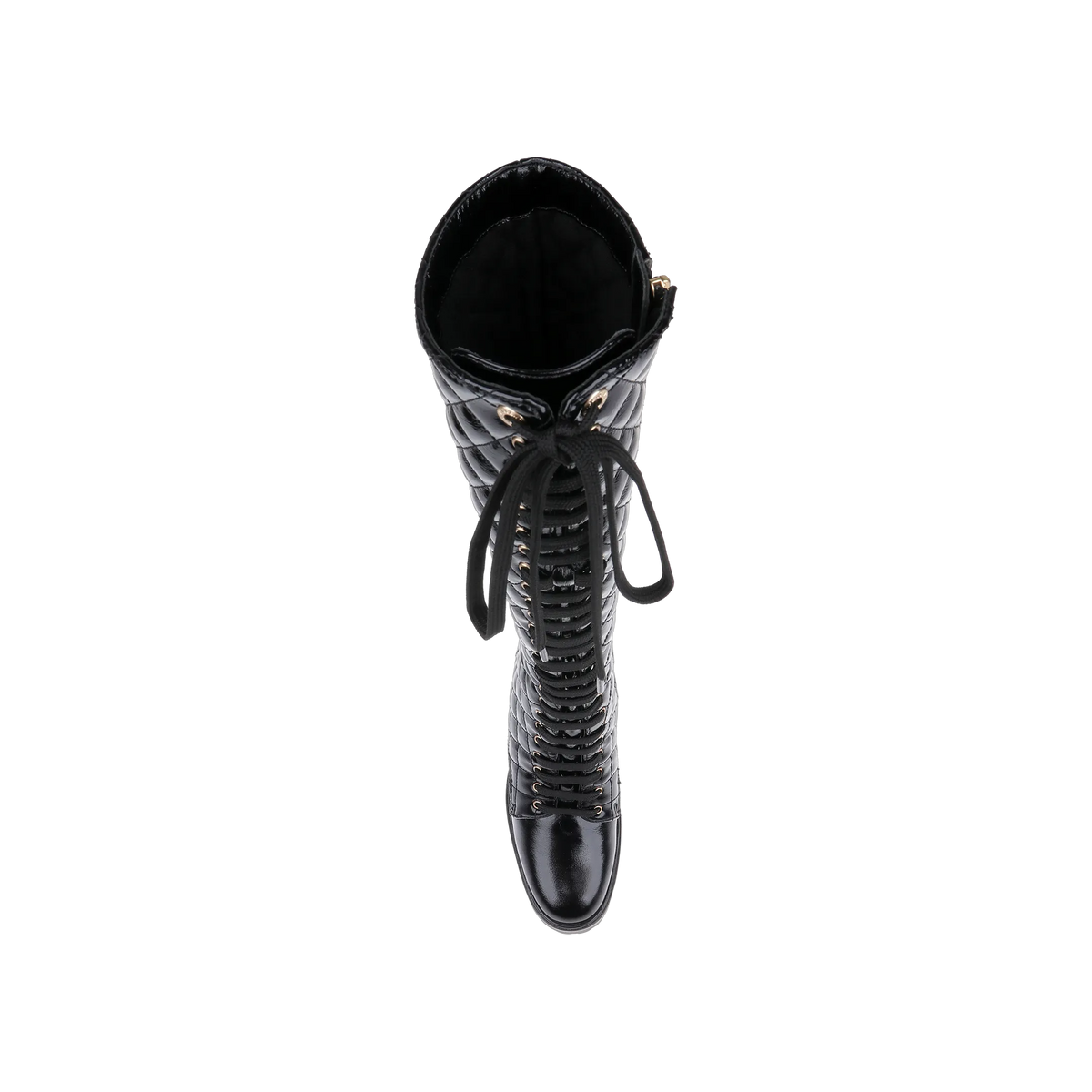 Black Crinkle Patent