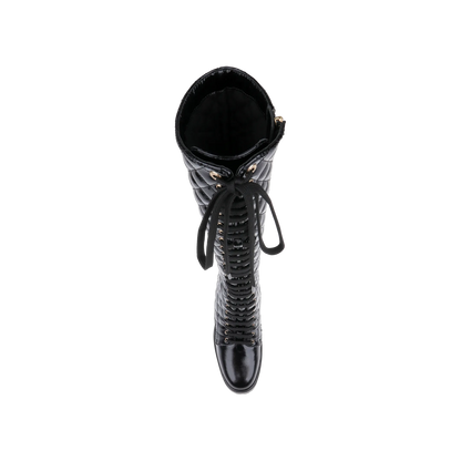 Black Crinkle Patent
