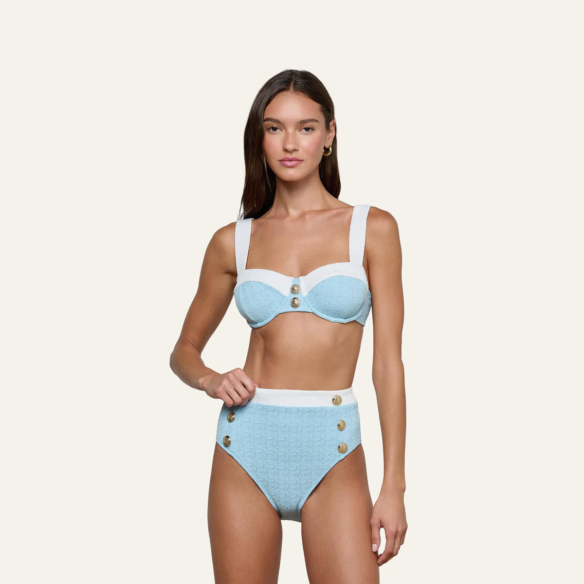 Powder Blue/White