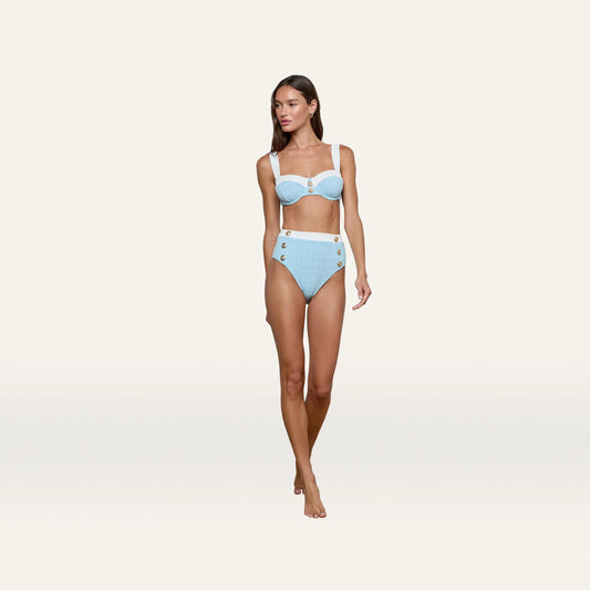 Powder Blue/White