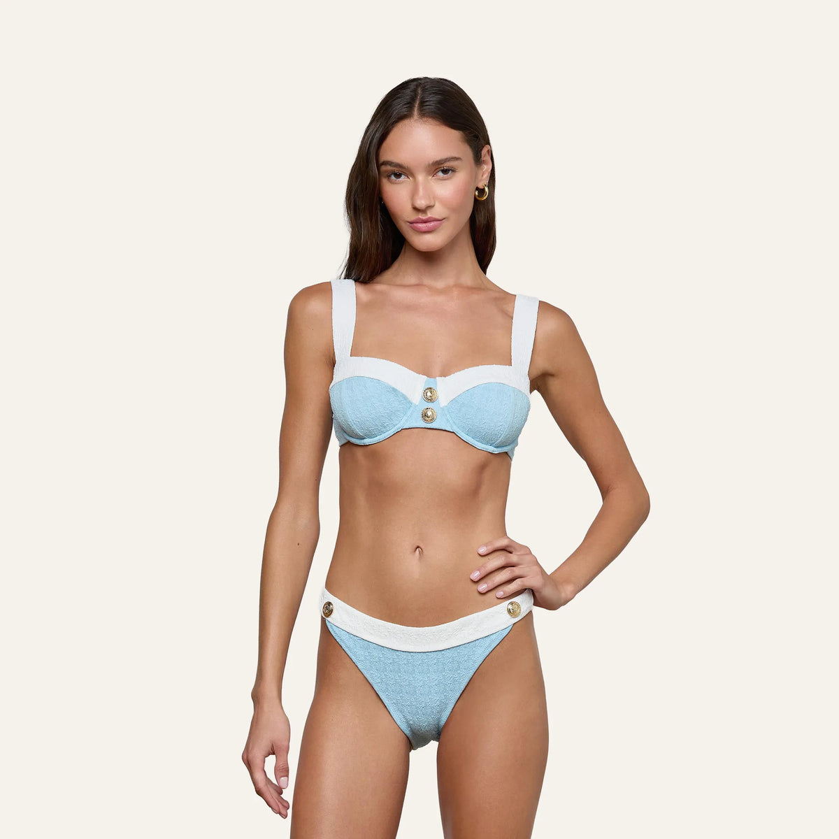 Powder Blue/White