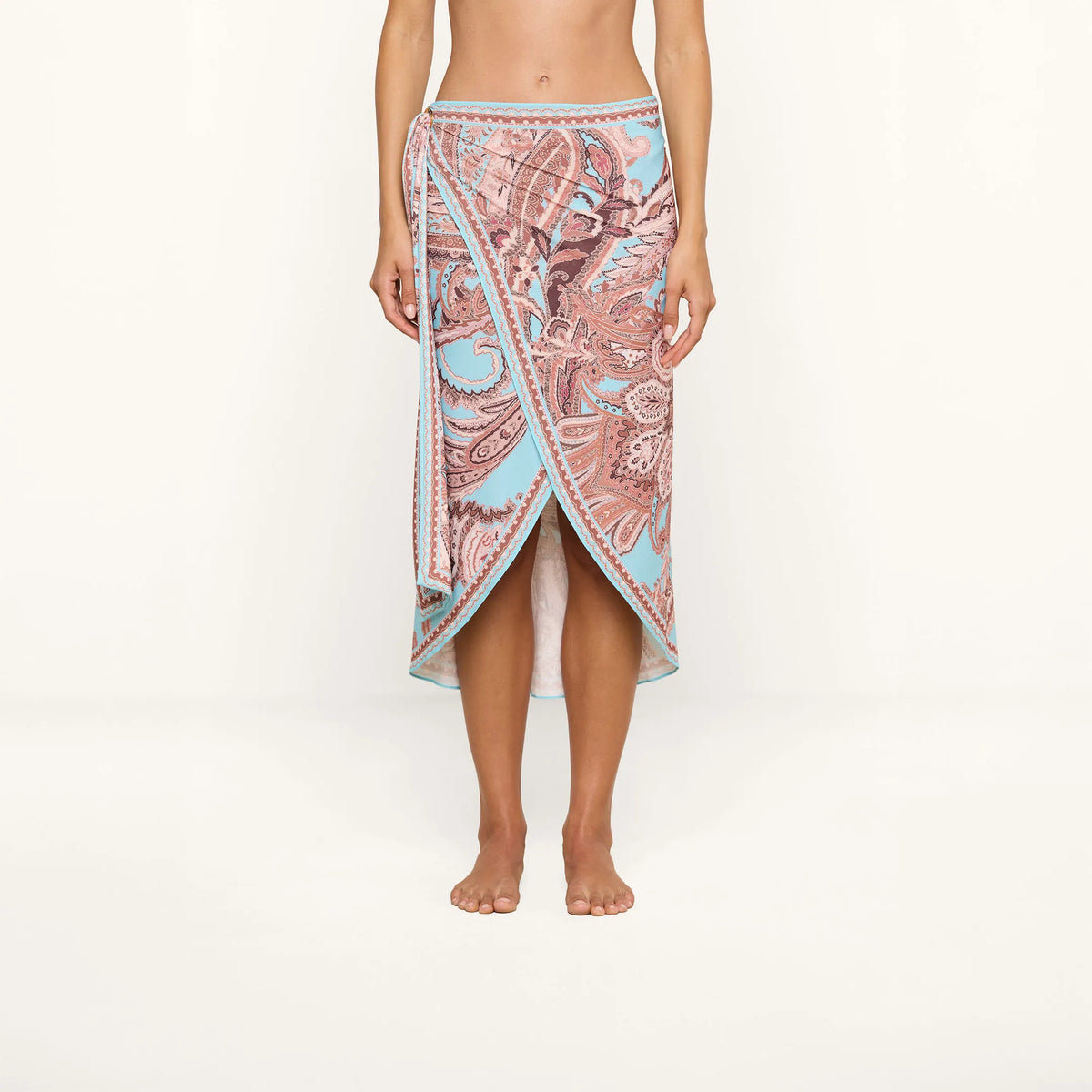 Brown/Ice Blue Paisley