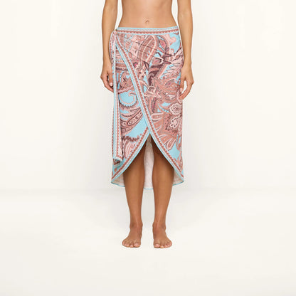 Brown/Ice Blue Paisley