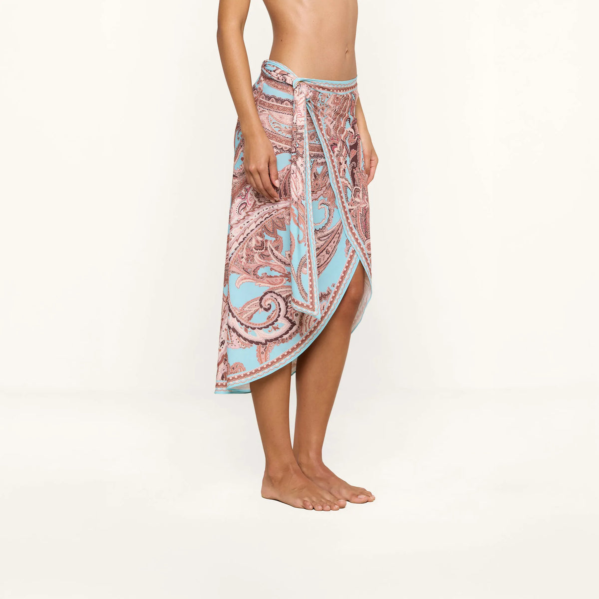 Brown/Ice Blue Paisley