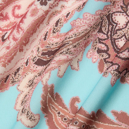 Brown/Ice Blue Paisley