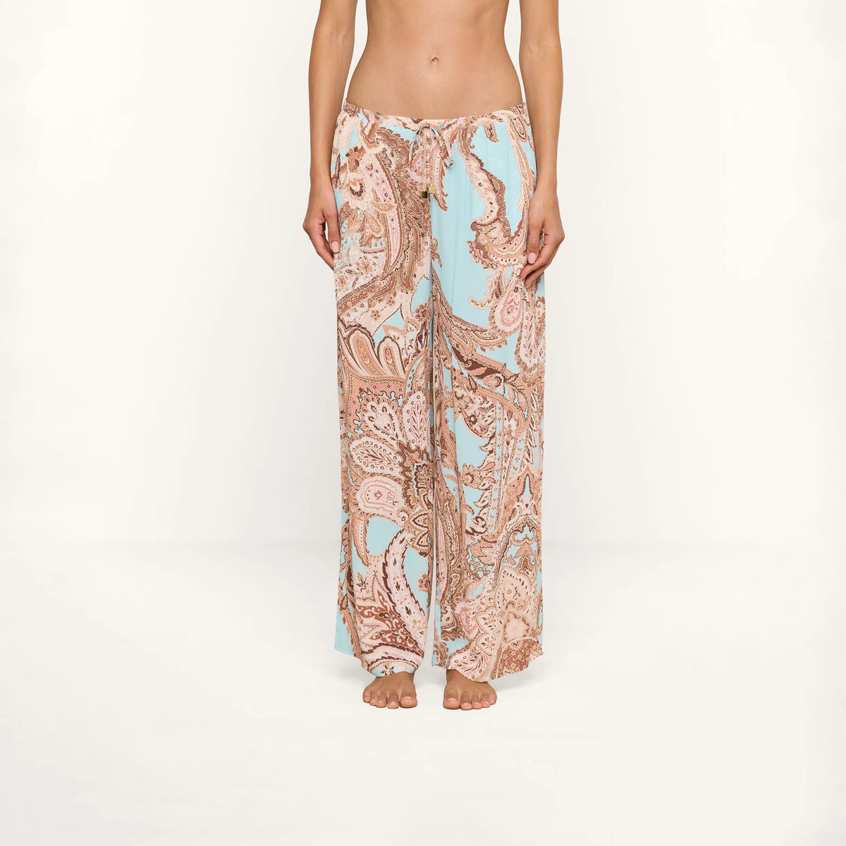 Brown/Ice Blue Paisley