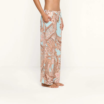 Brown/Ice Blue Paisley