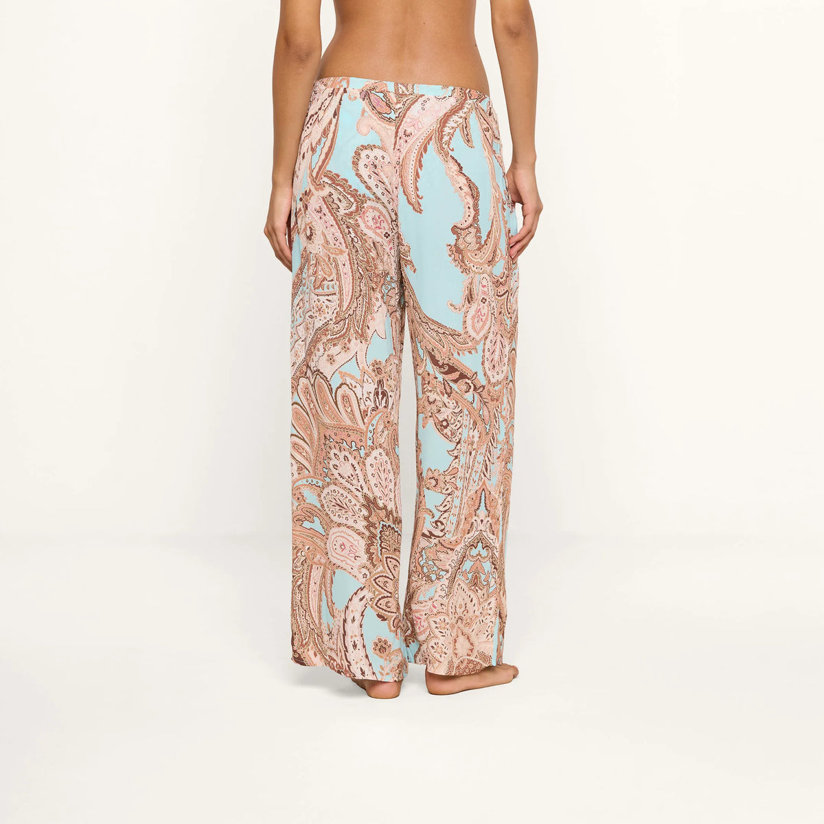 Brown/Ice Blue Paisley