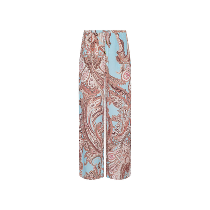 Brown/Ice Blue Paisley