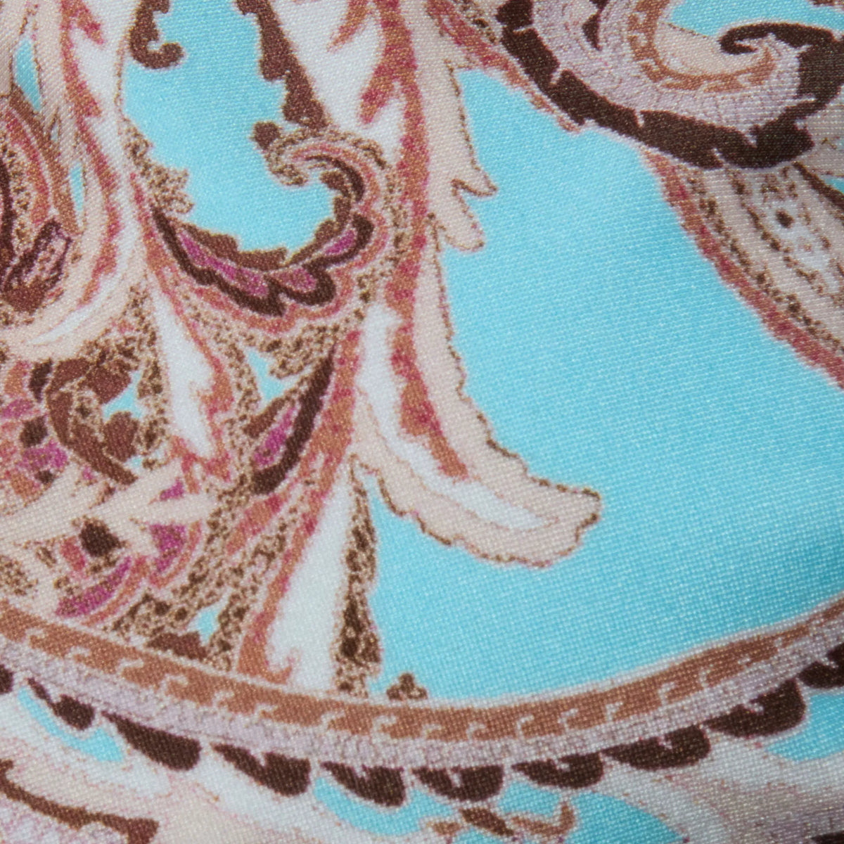 Brown/Ice Blue Paisley