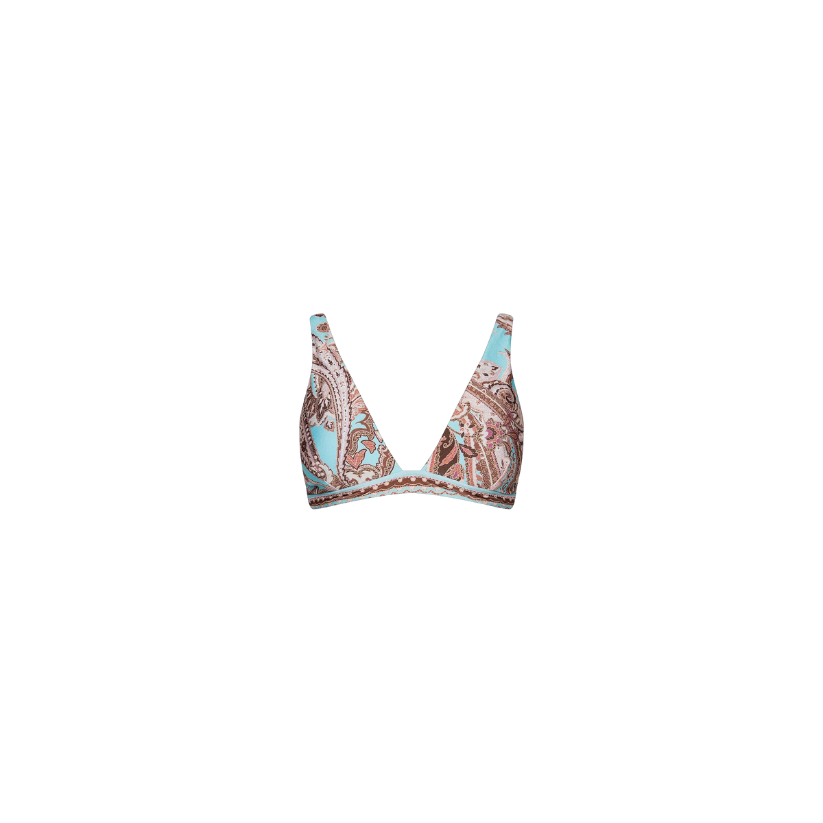 Brown/Ice Blue Paisley