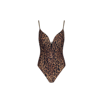 Brown Multi Patch Leopard