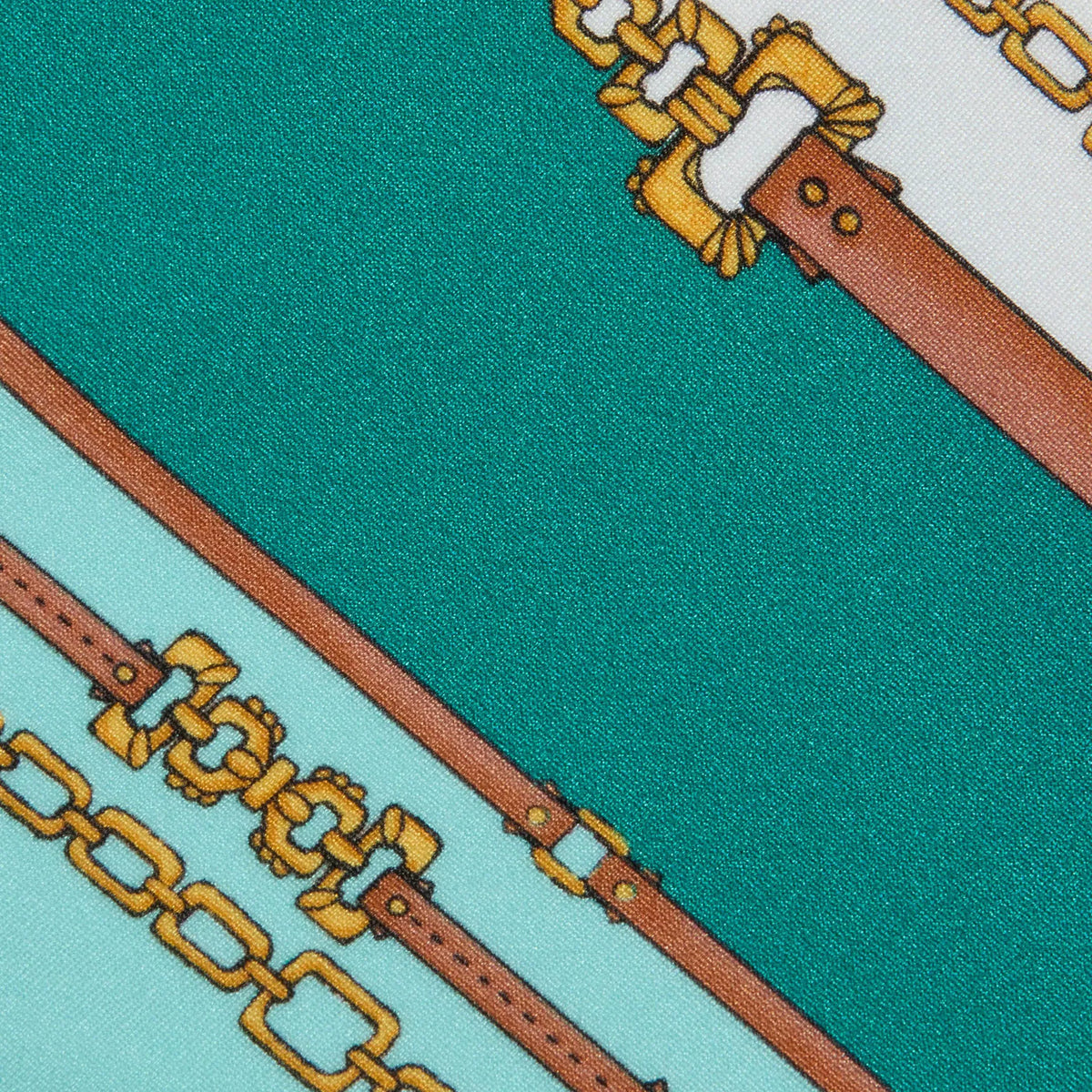 Light Sage Belt Stripe Print