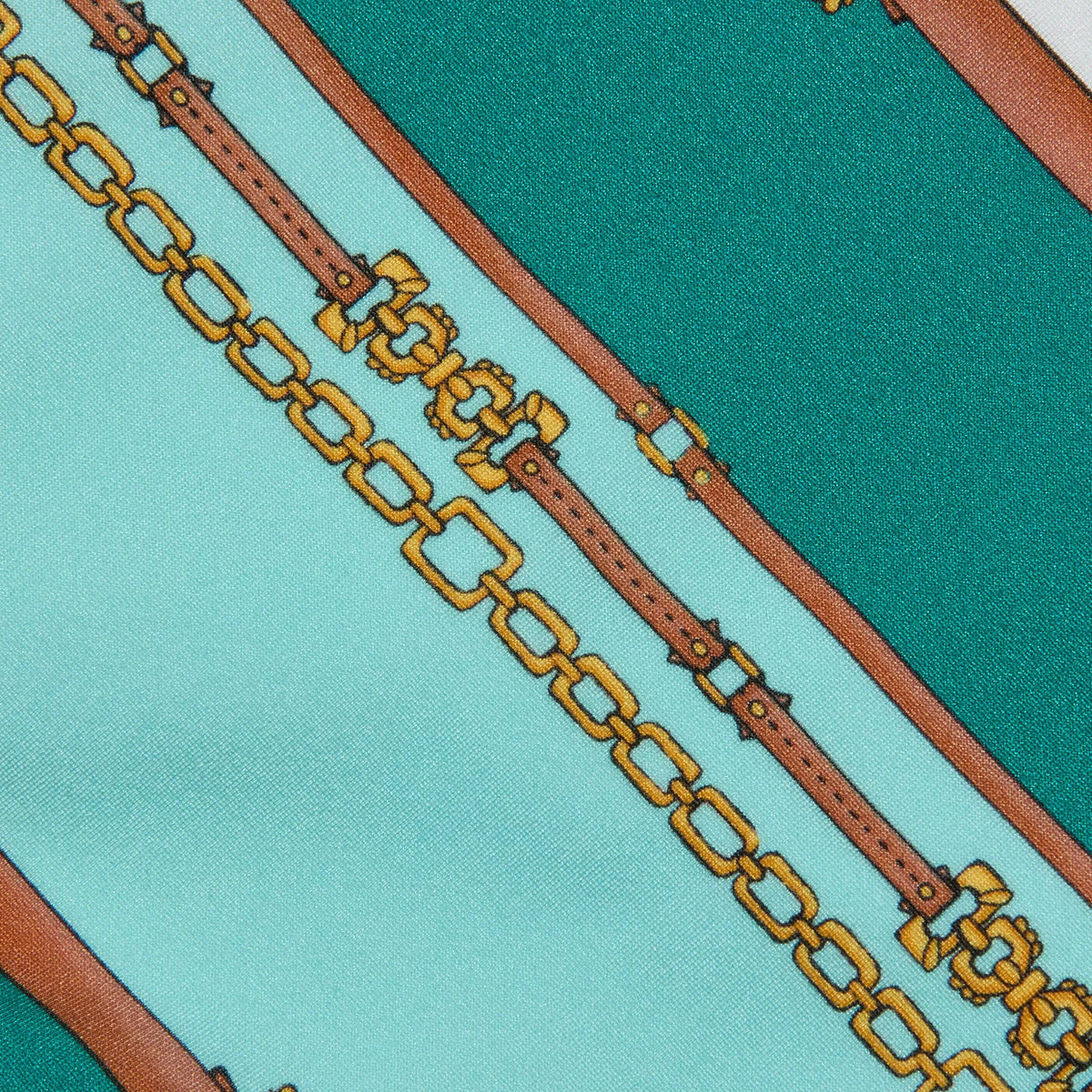 Light Sage Belt Stripe Print
