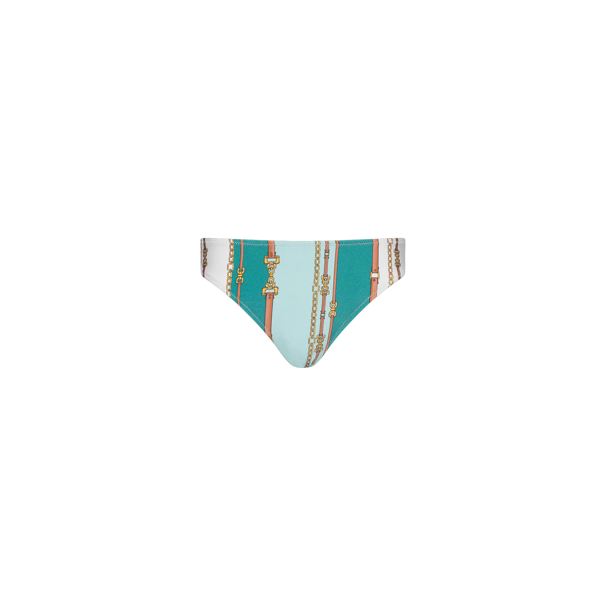 Light Sage Belt Stripe Print