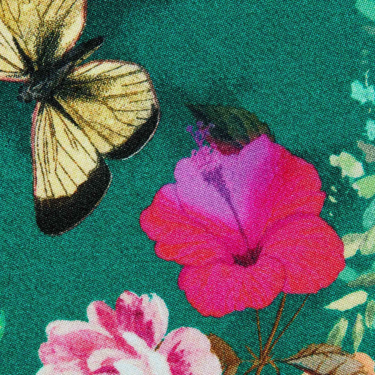 Bottle Green Multi Charonda Butterfly