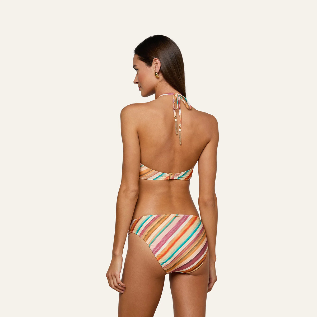 Multi Watercolor Stripe