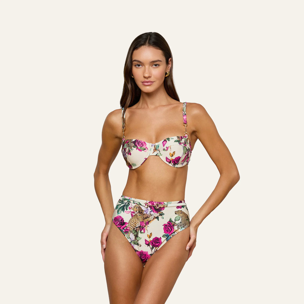 Ivory/Rose Leopard Jungle