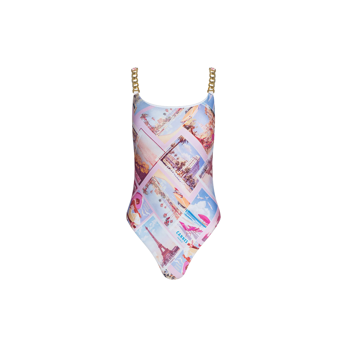 Light Pink Multi Postcard Print