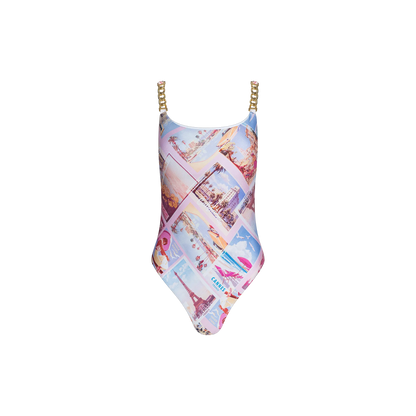 Light Pink Multi Postcard Print