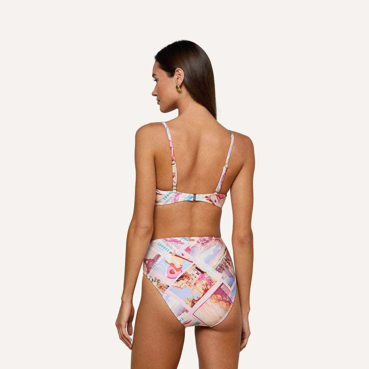 Light Pink Multi Postcard Print